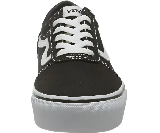 Best Casual Shoe For Plantar Fasciitis Vans Girls Low-Top Trainer Canvas Sneakers, Black/White