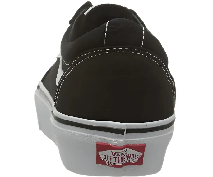 Casual Shoes Uae Vans Girls Low-Top Trainer Canvas Sneakers, Black/White