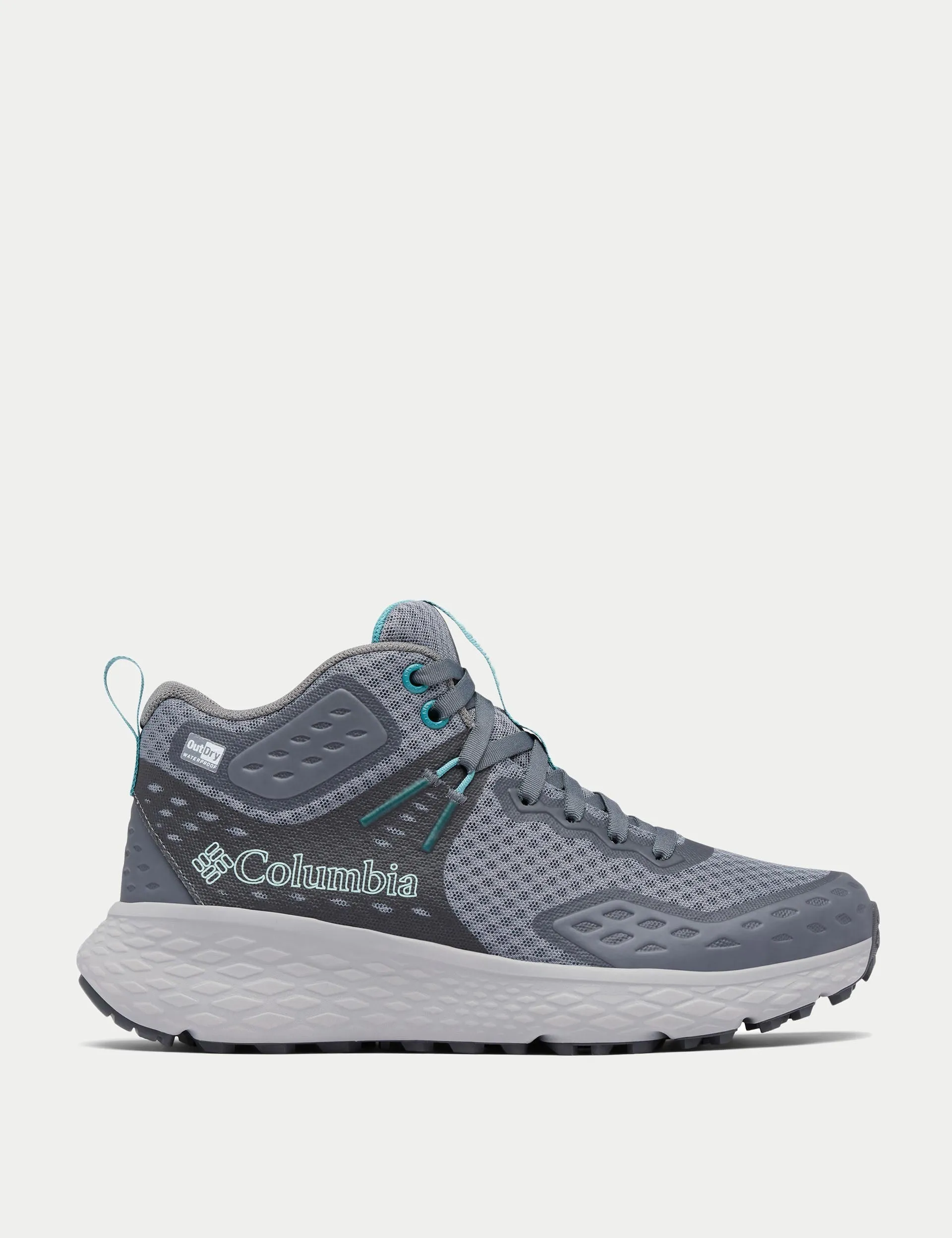 Best Waterproof Hiking Shoes Plantar Fasciitis Konos TRS OutDry Mid Hiking Shoe - Ti Grey Steel/Teal