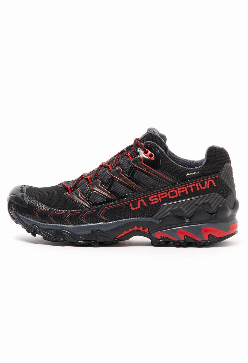 La Sportiva Ultra Raptor II GORE-TEX Men's Shoes - Black/Goji Low Profile Hiking Shoes