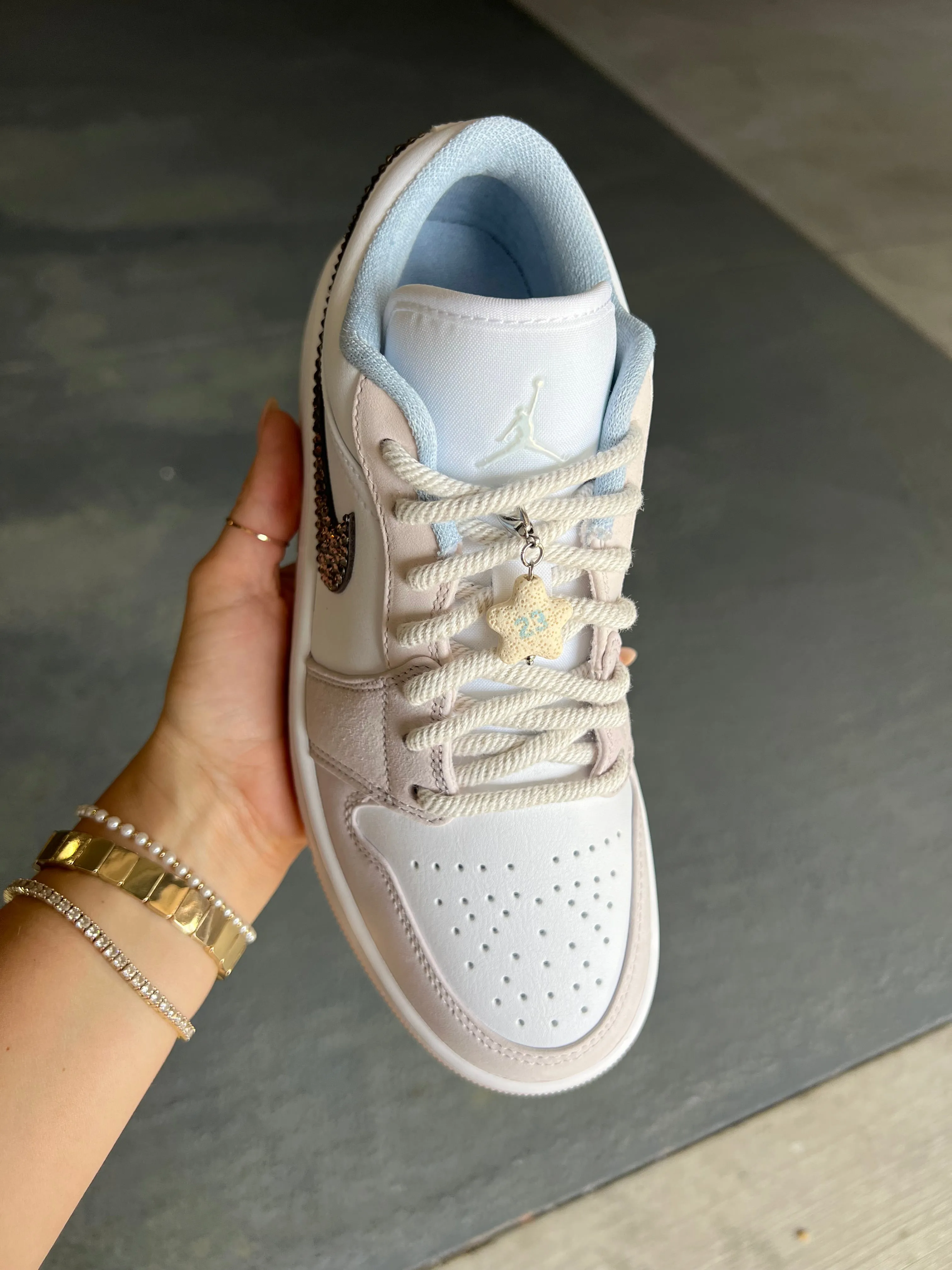 Lace Coral Beach Charm Swarovski Womens Air Jordan 1 Low Shoes Adidas Running Shoe Promo