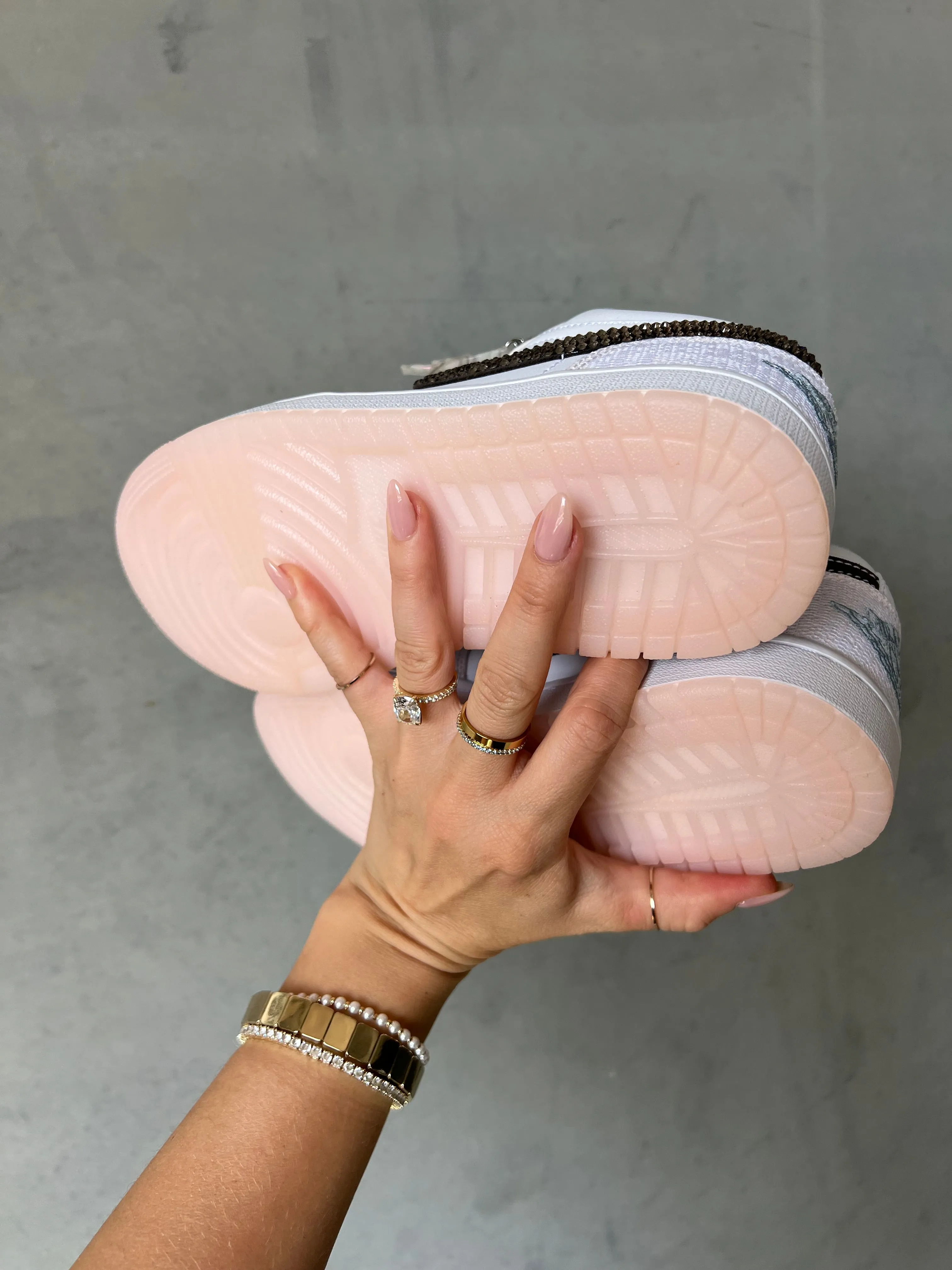 Adidas Dame 8 Shoes Lace Coral Beach Charm Swarovski Womens Air Jordan 1 Low Shoes