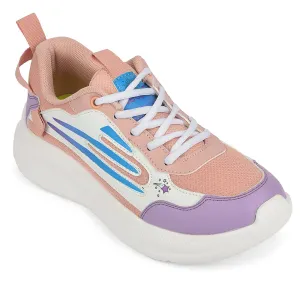 Best Running Shoes Flat Feet Leap7x Peach Sports Lacing Running Shoes For Kids RYAN-1L By Liberty