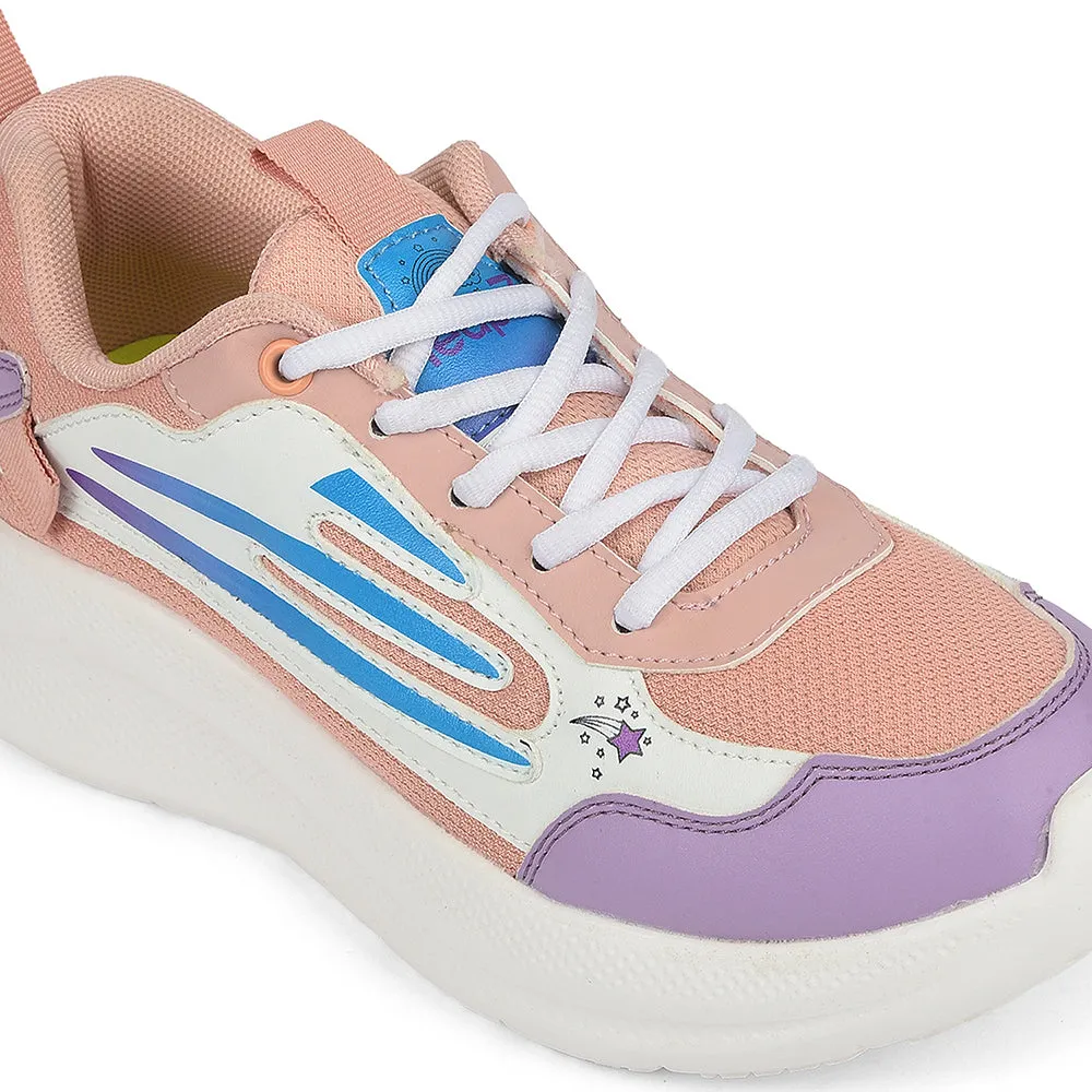 Steel Toe Tabi Running Shoes Leap7x Peach Sports Lacing Running Shoes For Kids RYAN-1L By Liberty