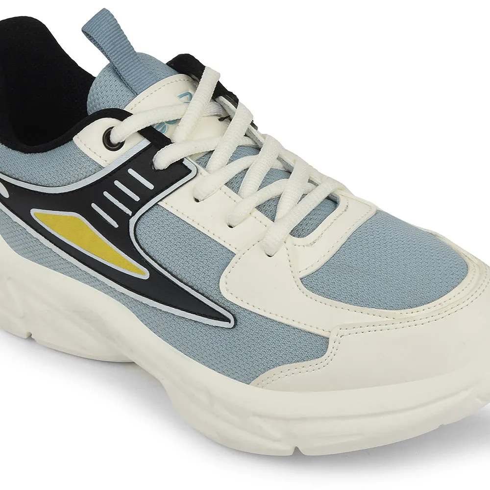 Leap7x Sky Blue Sports Lacing Running Shoes For Kids CLOUDY-5L By Liberty Basketball Vs Running Shoes