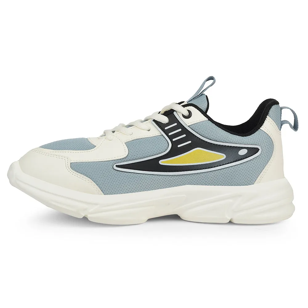 Leap7x Sky Blue Sports Lacing Running Shoes For Kids CLOUDY-5L By Liberty Running Shoes Plantar Fasciitis