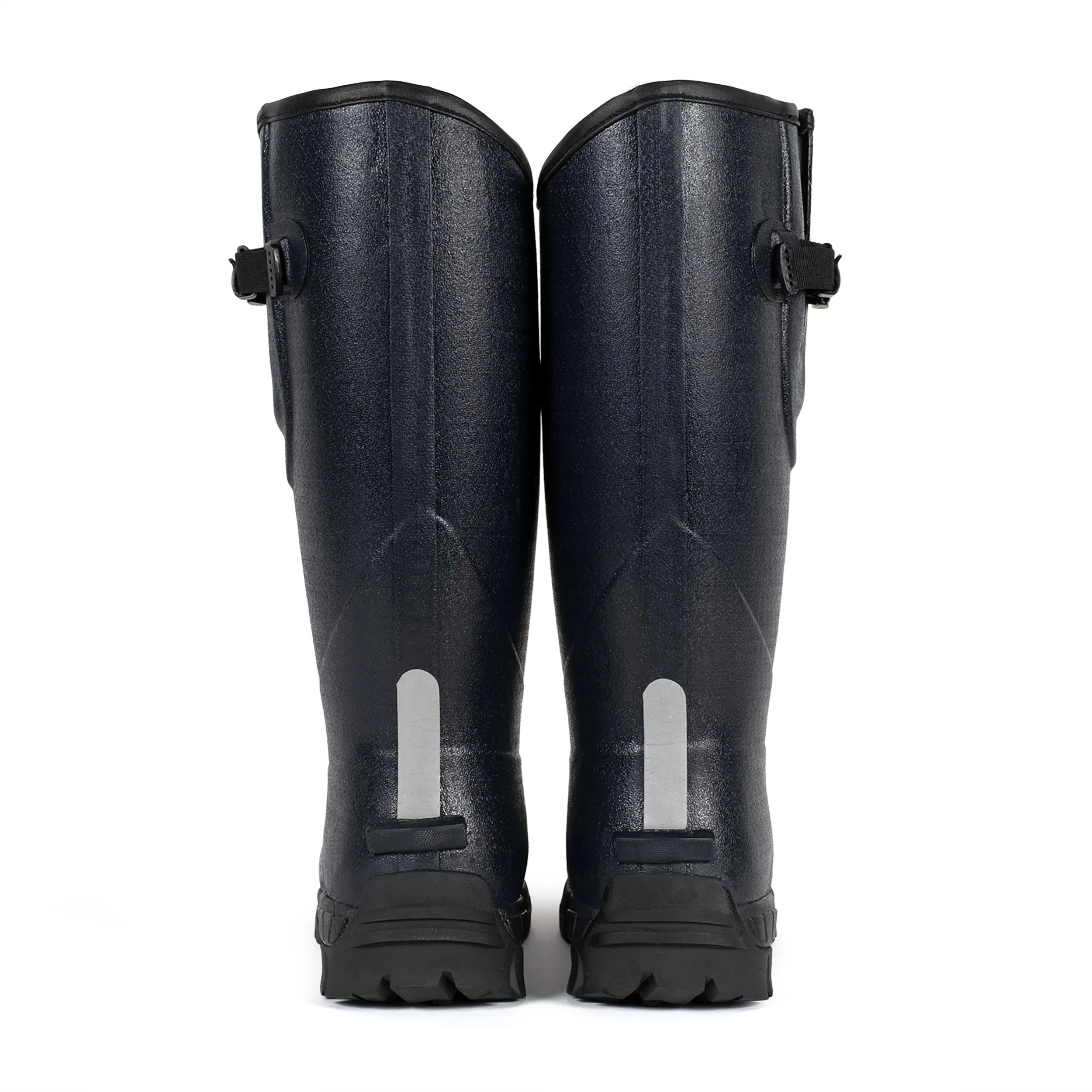 Slouchy Leather Boots Walkabout Tall Side Adjustable 5mm Neoprene Insulated Wellington Boots B STOCK