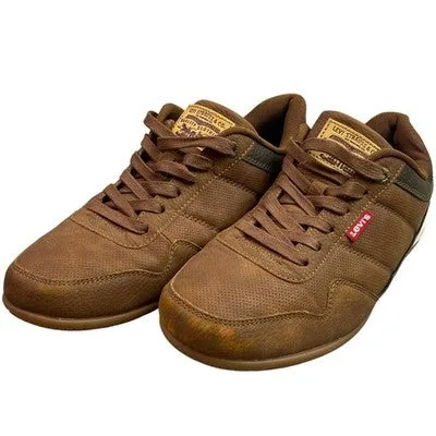 Levi Strauss Shoes Mens 9.5 Brown Casual Comfort Sneakers Casual Shoes Wide Fit