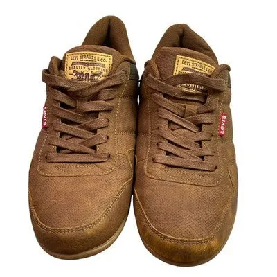 Casual Shoes Hs Code Levi Strauss Shoes Mens 9.5 Brown Casual Comfort Sneakers