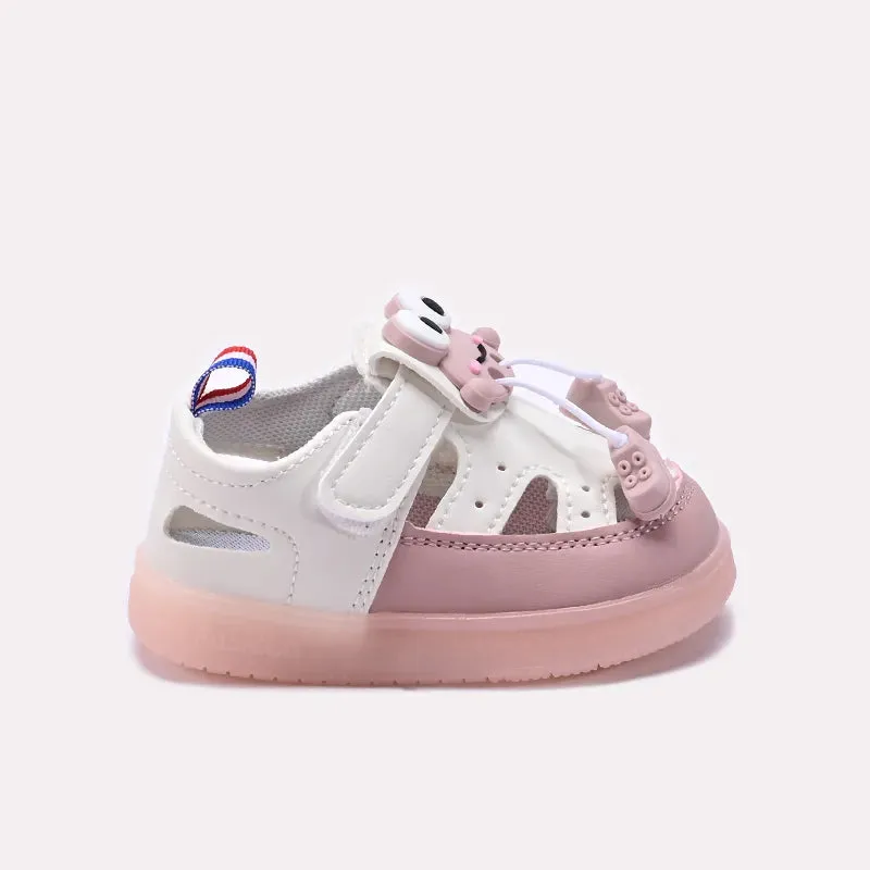 Baby Pink Casual Sandal 0721054 Good Trail Running Shoes For Flat Feet