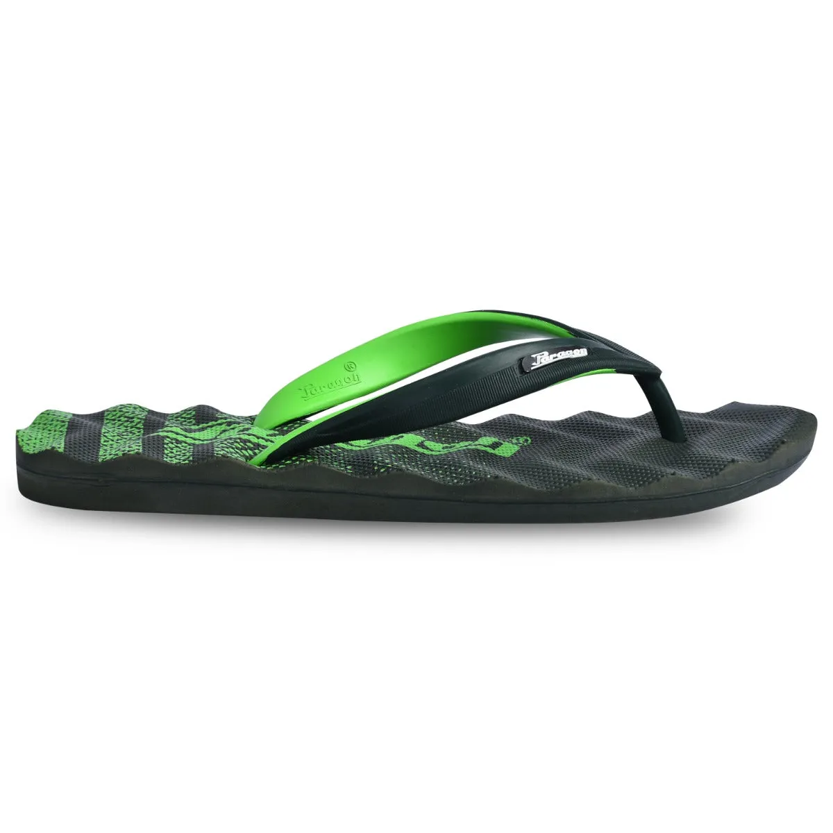 Paragon  HWK3721G Men Stylish Lightweight Flipflops | Casual & Comfortable Daily-wear Slippers for Indoor & Outdoor | For Everyday Use Flip Flops With Fabric Footbed