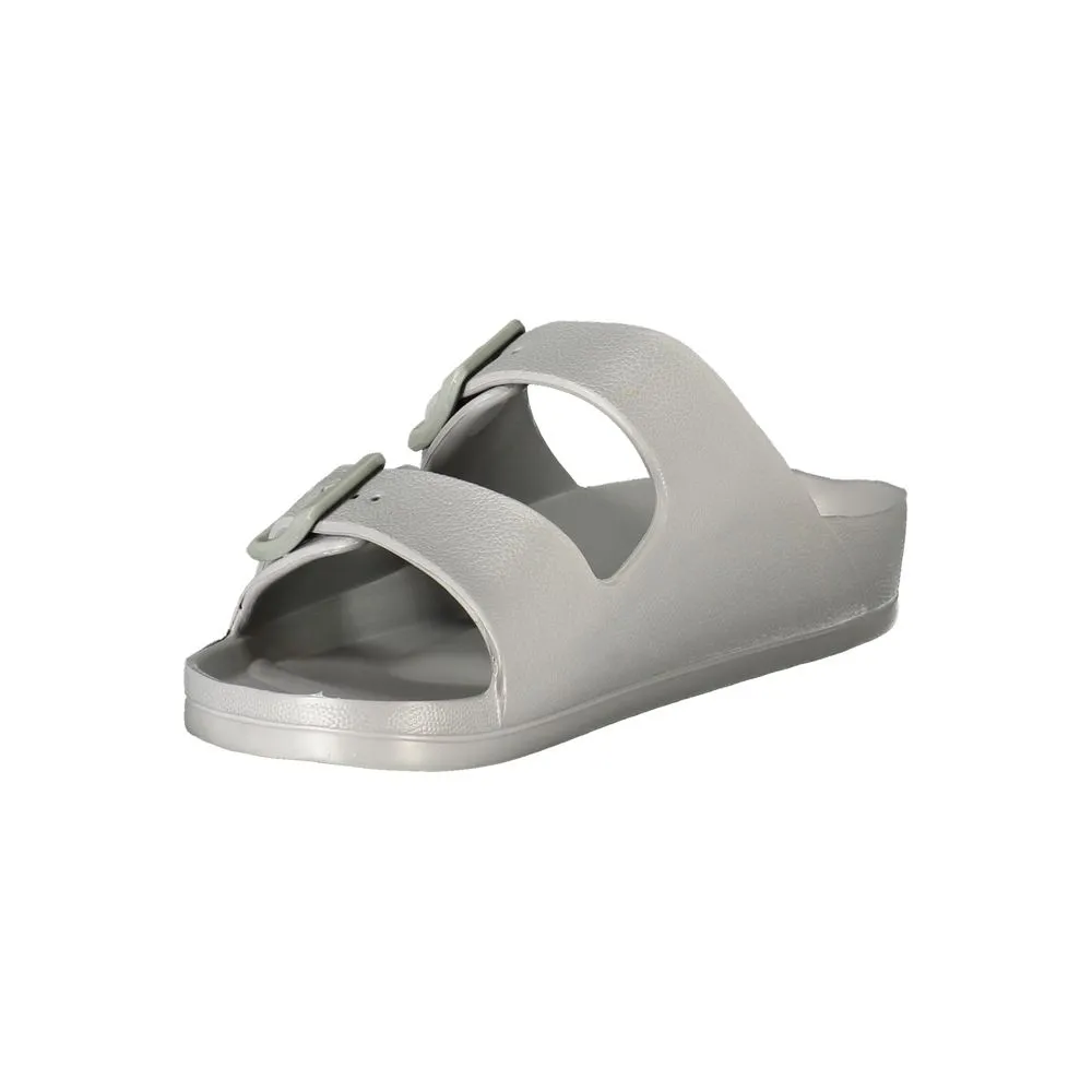 Norway 1963 Gray Plastic Women Sandal Flat Nike Shoes