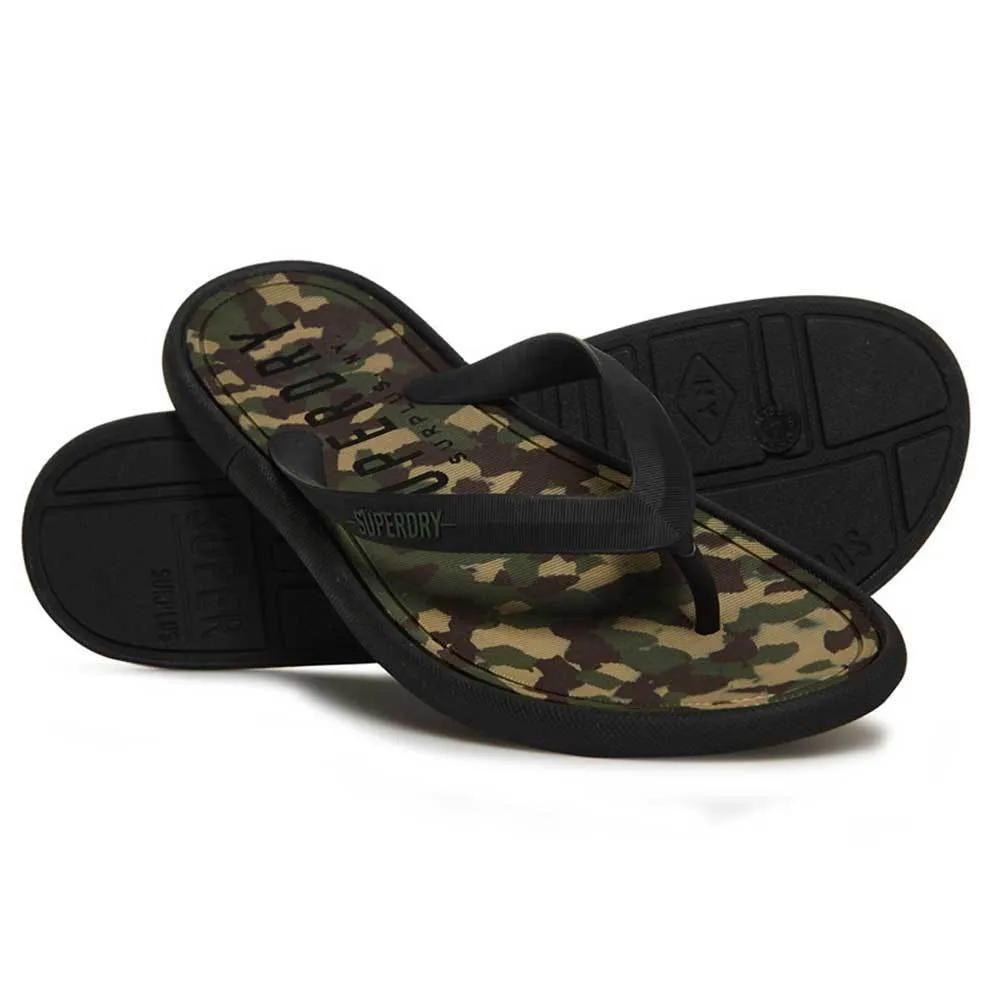 Flip Flops With Thick Straps Superdry Surplus Goods Flip-Flops - Classic Camo / Black MF3004SQF2