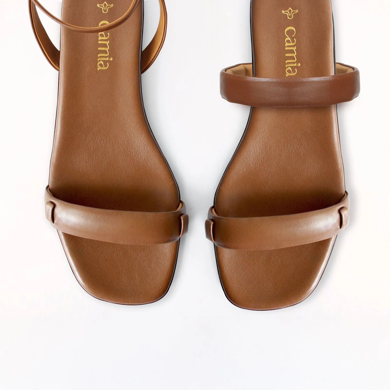 Flat Sole Shoes Espresso Swap Sandal Middle Cushion