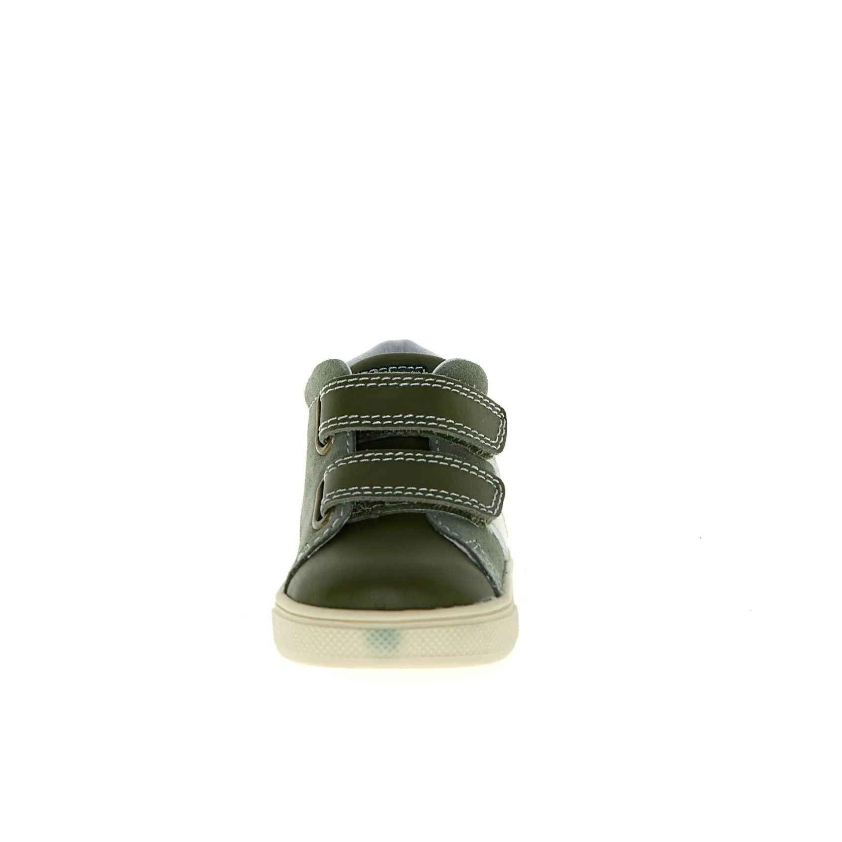 Falcotto Boy's and Girl's Stripi Vl Casual Shoes, Militare/Olive/Milk Skater Shoes With Big Laces