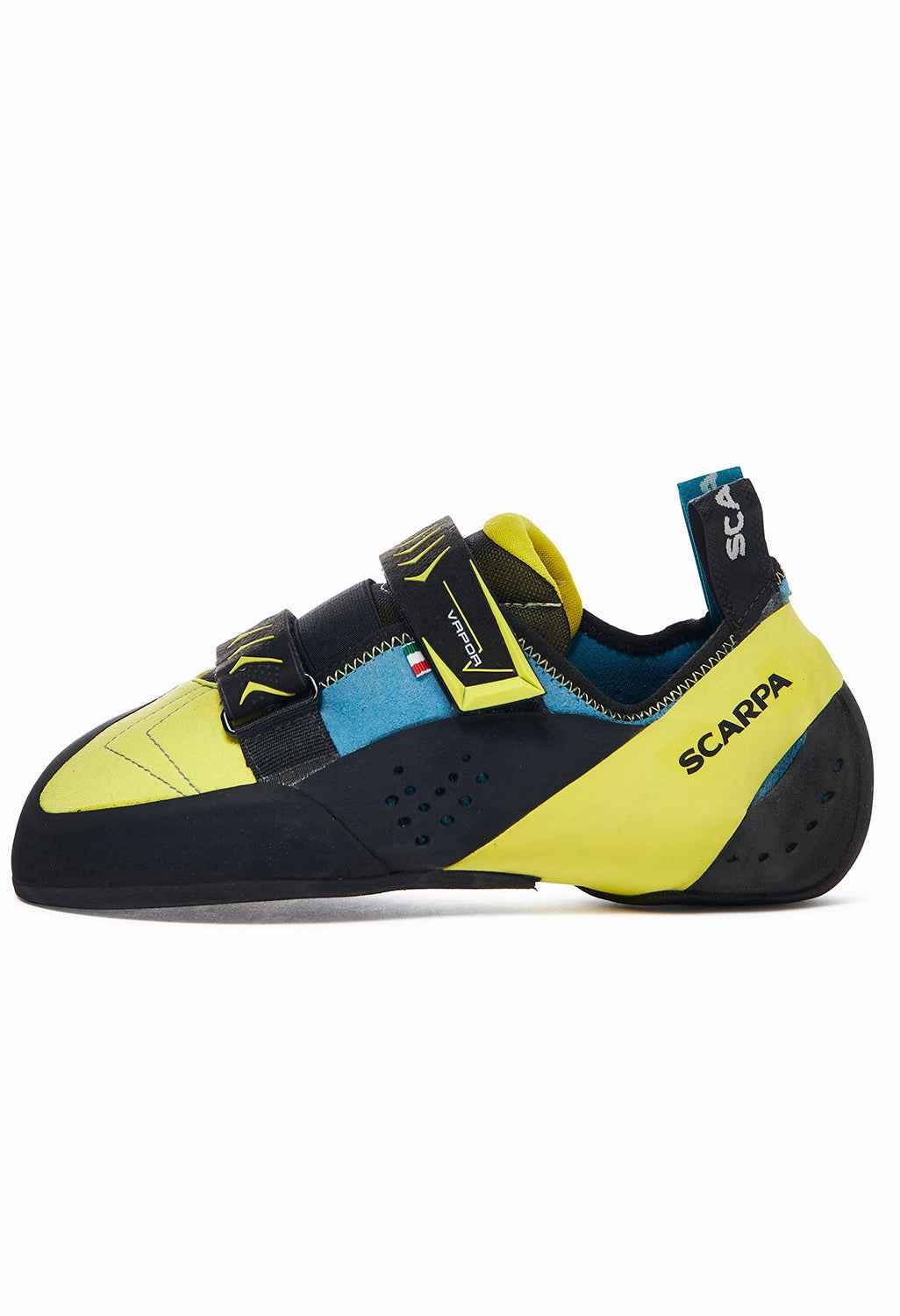 Scarpa Vapour V Men's Climbing Shoes - Ocean/Yellow Chilli Rock Climbing Shoes