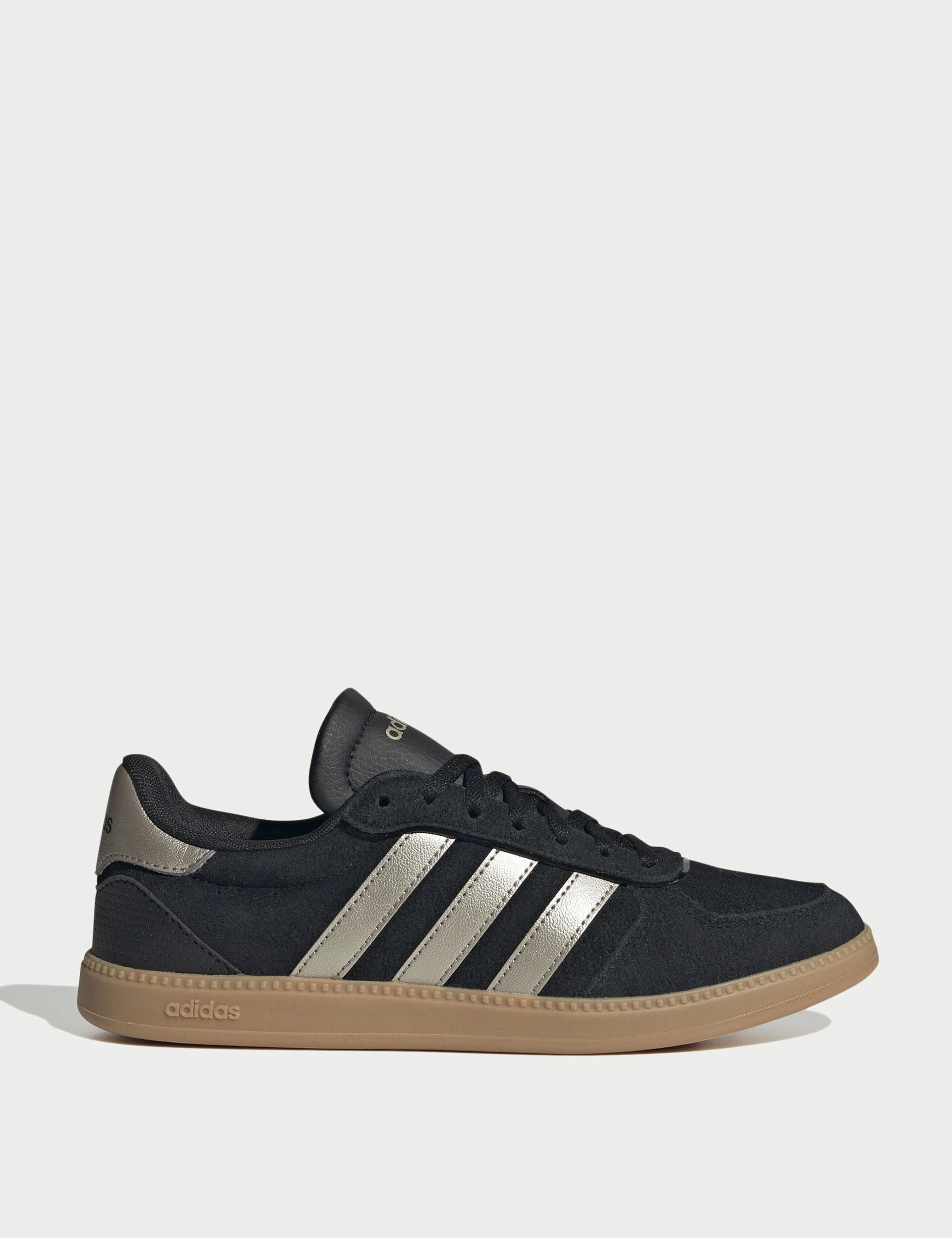 Breaknet Sleek Shoes - Core Black/Cyber Metallic/Gum 3 Adidas Crib Shoes