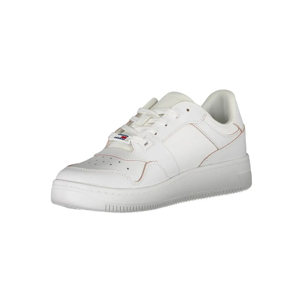 Tommy Hilfiger White Leather Women Sneaker Sneakers Size 13