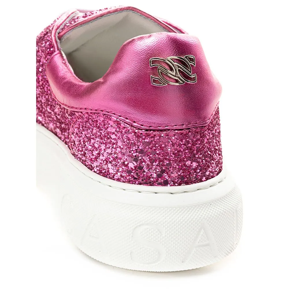 Toms Sneakers Casadei Fuchsia Elegance Leather Sneakers