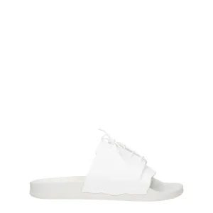 Flat Shoes With Stones Maison Margiela White Cotton Slippers