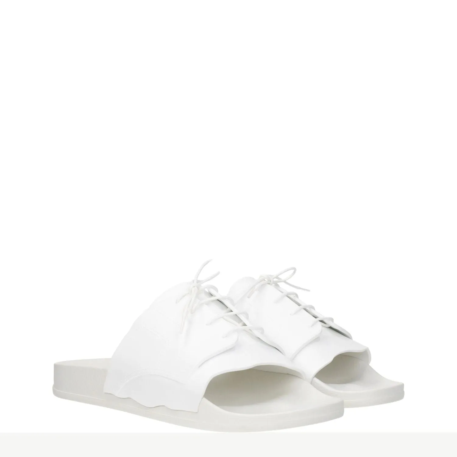 Very Flat Shoes Maison Margiela White Cotton Slippers