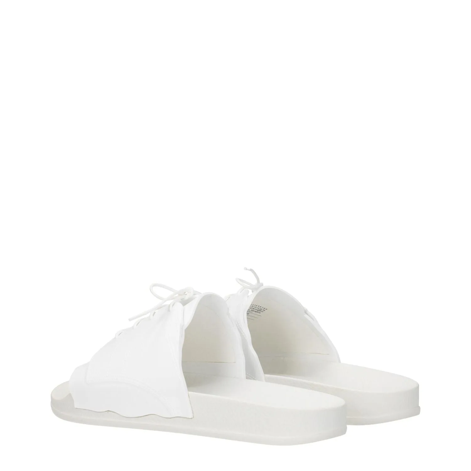 Maison Margiela White Cotton Slippers Flat Foot Shoe Sole