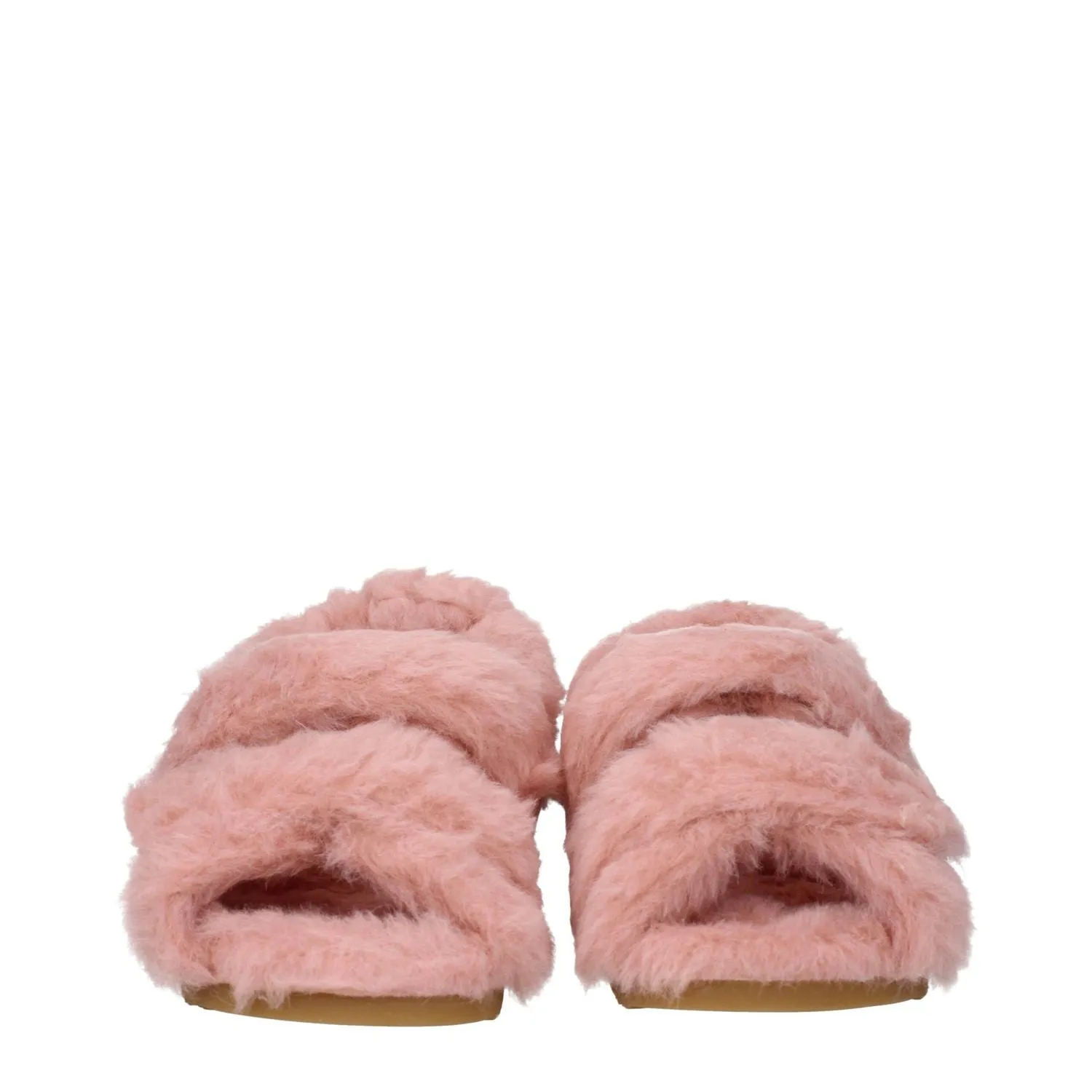 Crown Vintage Shoes Flats Max Mara Pink Fur Flat Sandals