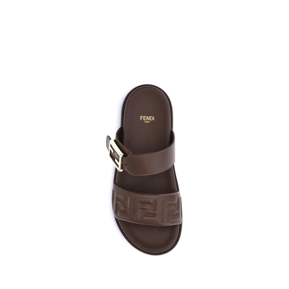 Best Walking And Running Shoes For Flat Feet Fendi Brown Calf Leather Bos Taurus Flat Sandals
