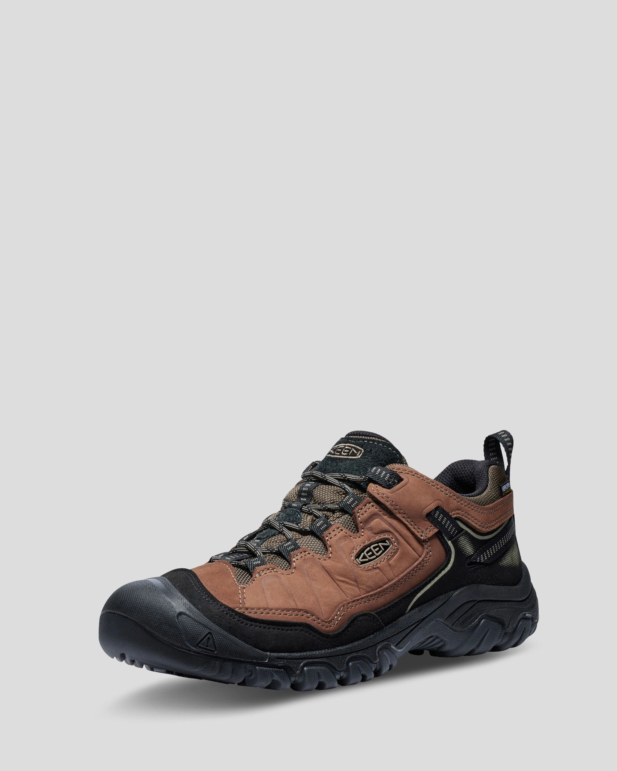Hiking Shoes For Kauai Men's Keen Targhee IV Waterproof Hiking Shoes - Bison/Brindle