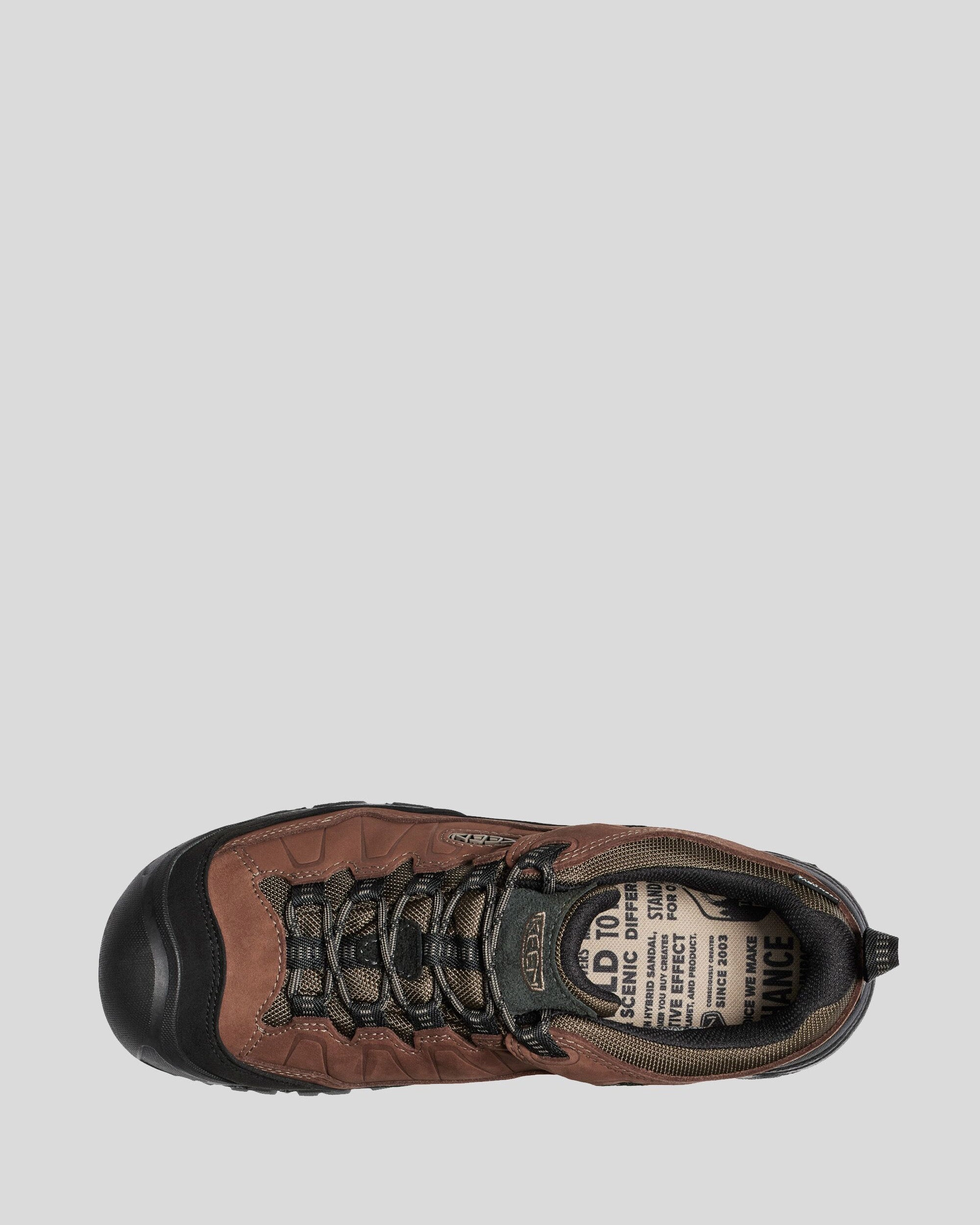 Men's Keen Targhee IV Waterproof Hiking Shoes - Bison/Brindle Approach Shoes Or Hiking Shoes