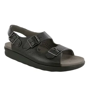 Dressy Flat Shoes Men's Bravo Heel Strap Sandal Black