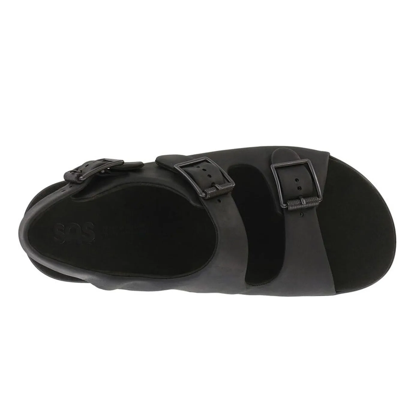 Men's Bravo Heel Strap Sandal Black Bear