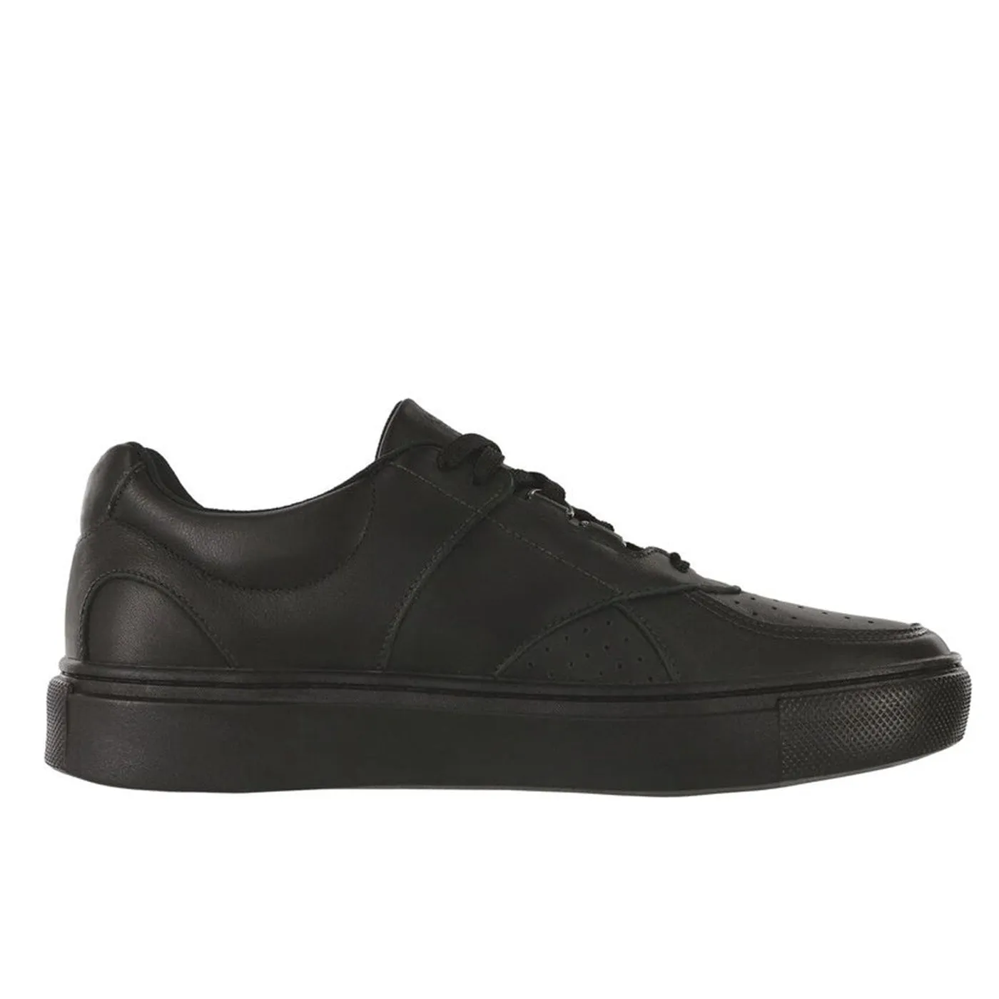 Men's High Street Lace Up Sneaker Matte Black