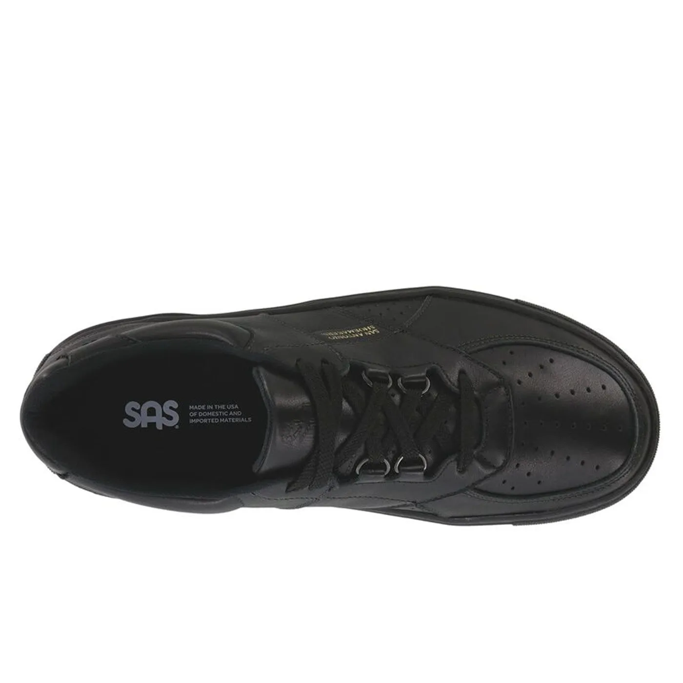 Men's High Street Lace Up Sneaker Matte Black