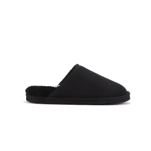 MENS MOOL BLACK The Hemp Slippers