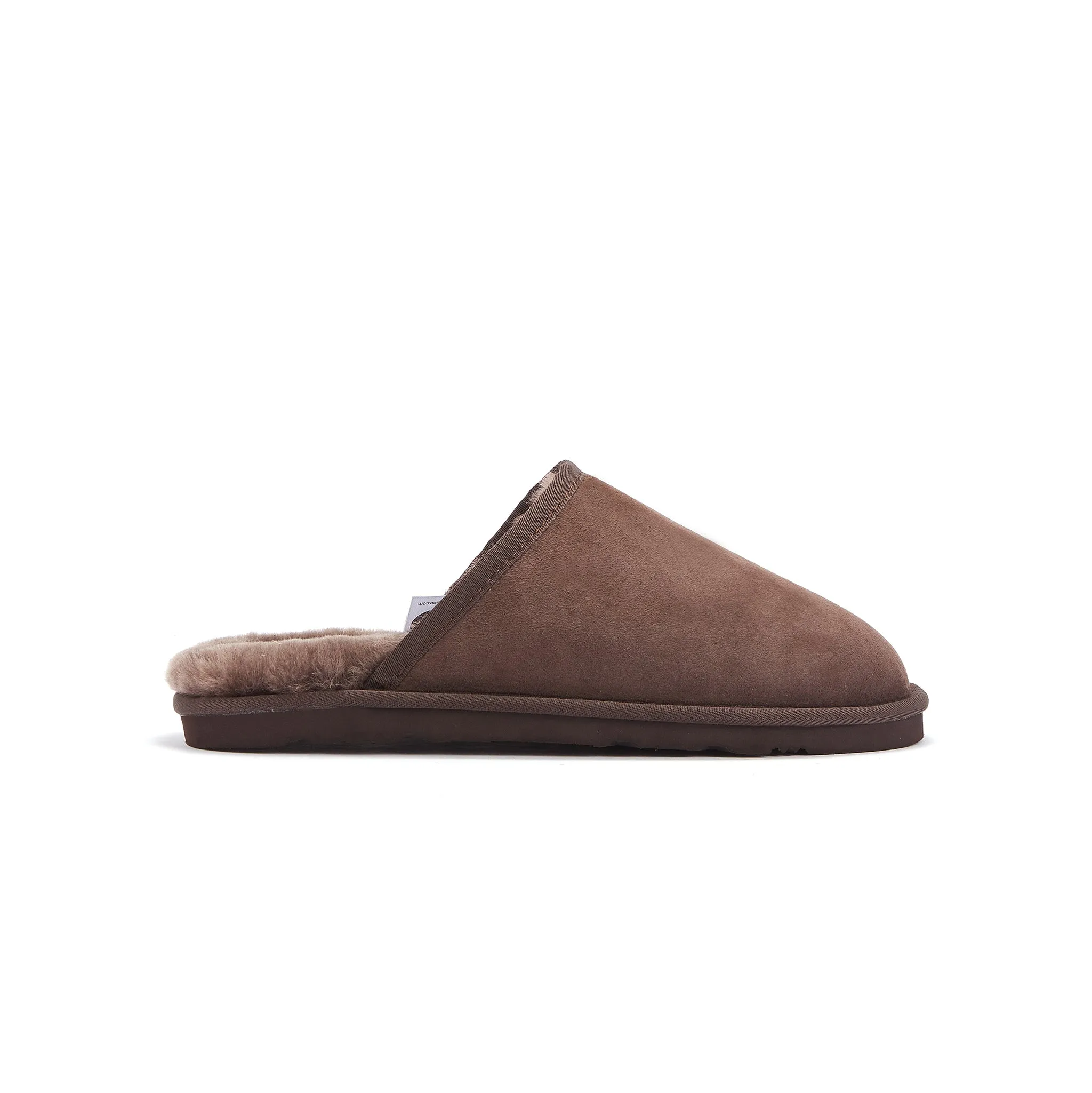 MENS MOOL BURNT Longhorn Slippers