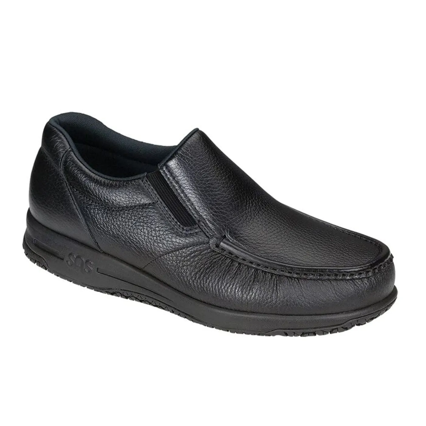 Paris Flats Shoes Men's Navigator Non Slip Loafer Black