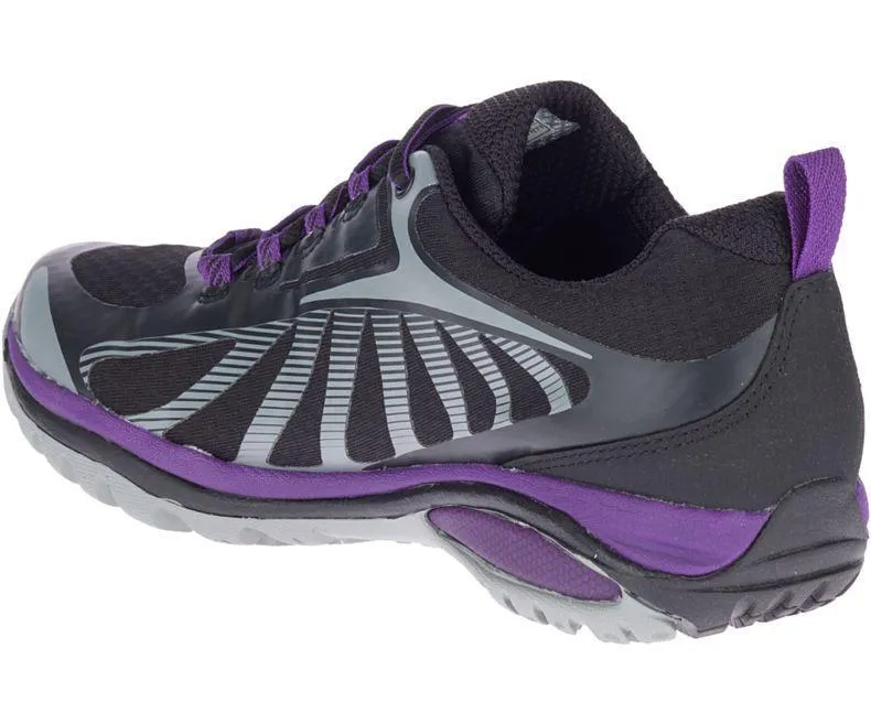 Merrell Women's Siren Edge 3 Waterproof Black Trail Running Shoes Continental