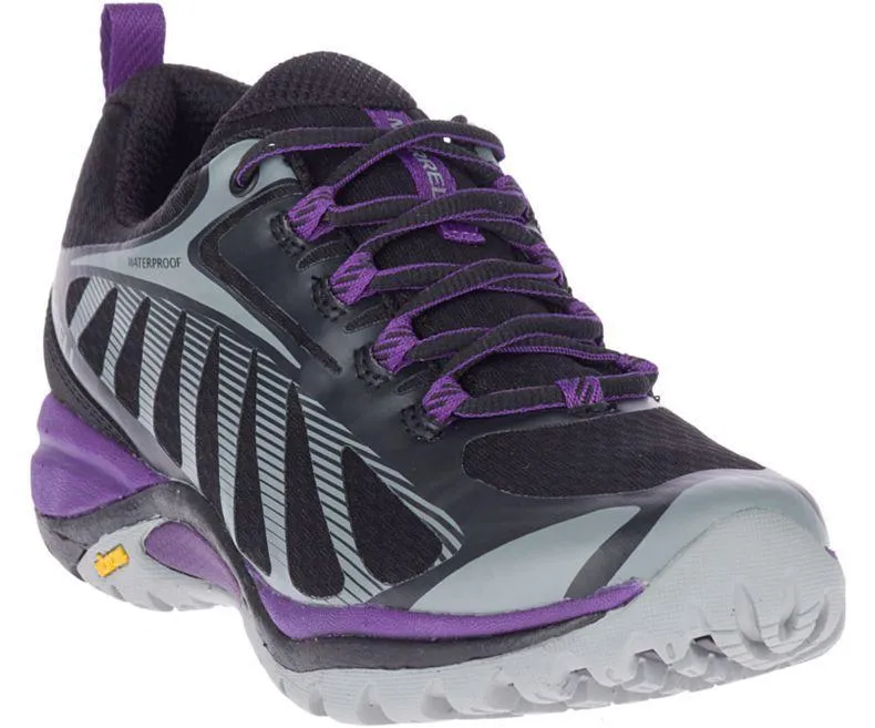Merrell Women's Siren Edge 3 Waterproof Black Wide Toe Box Trail Hiking Shoes
