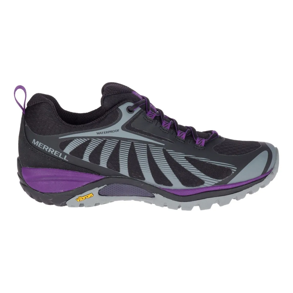 Merrell Women's Siren Edge 3 Waterproof Black Trail Running Shoes Vs