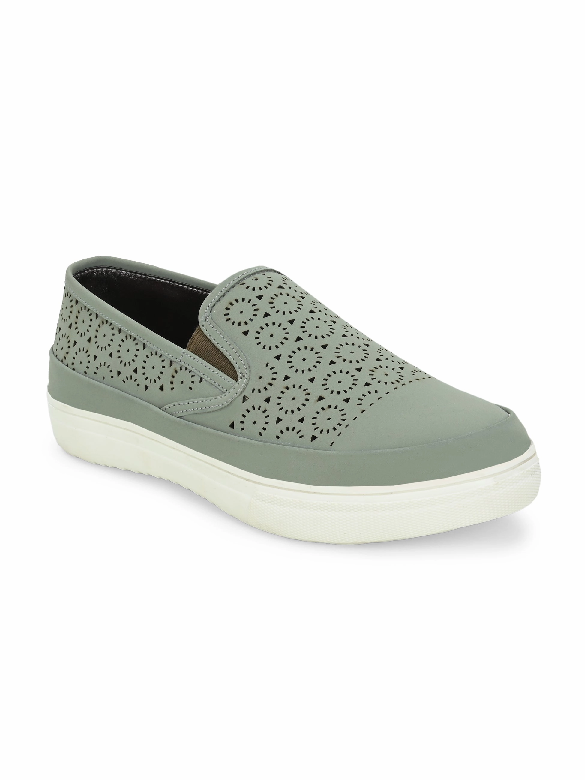 Nice Business Casual Shoes Celia Women Sage Green Slip-Ons