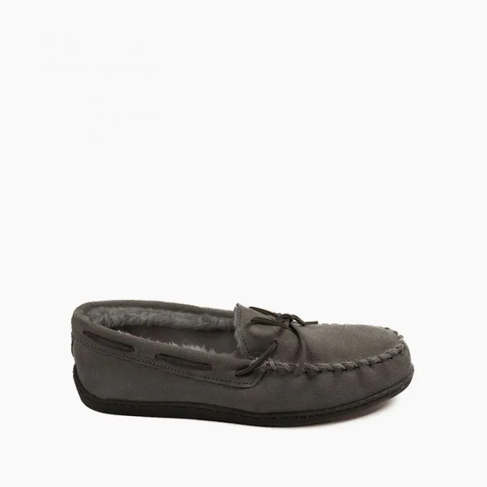 MINNETONKA PILE LINED HARDSOLE MEN'S MEDIUM AND WIDE Chunky Dunks Slippers