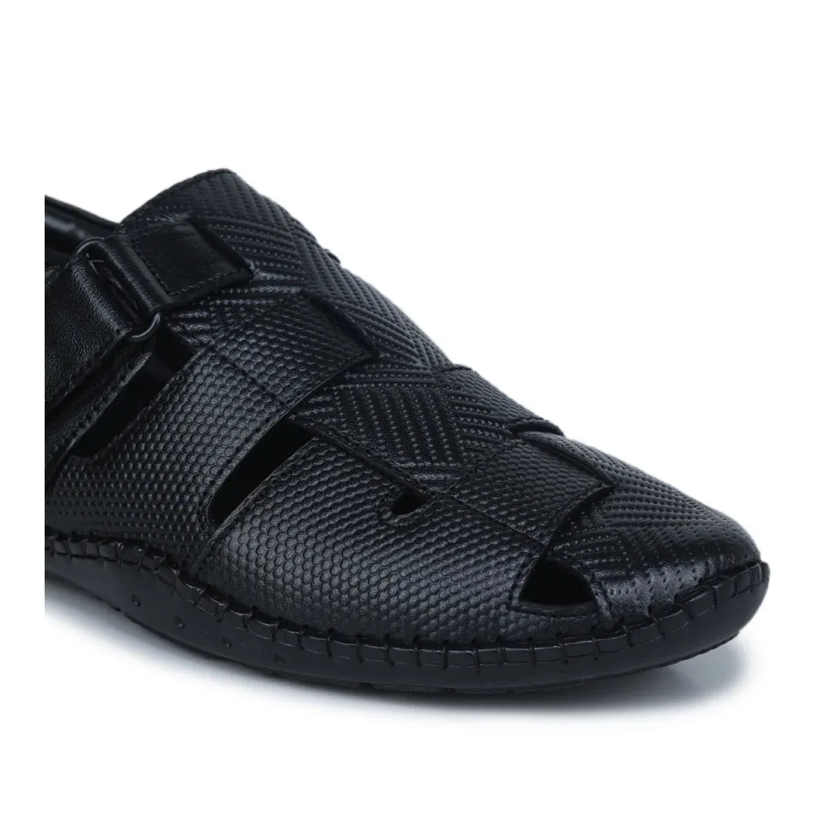 Original Leather Sandals for Men  1901 with Mat Weave Design & Cushioned Insole Sword And Sandals 2
