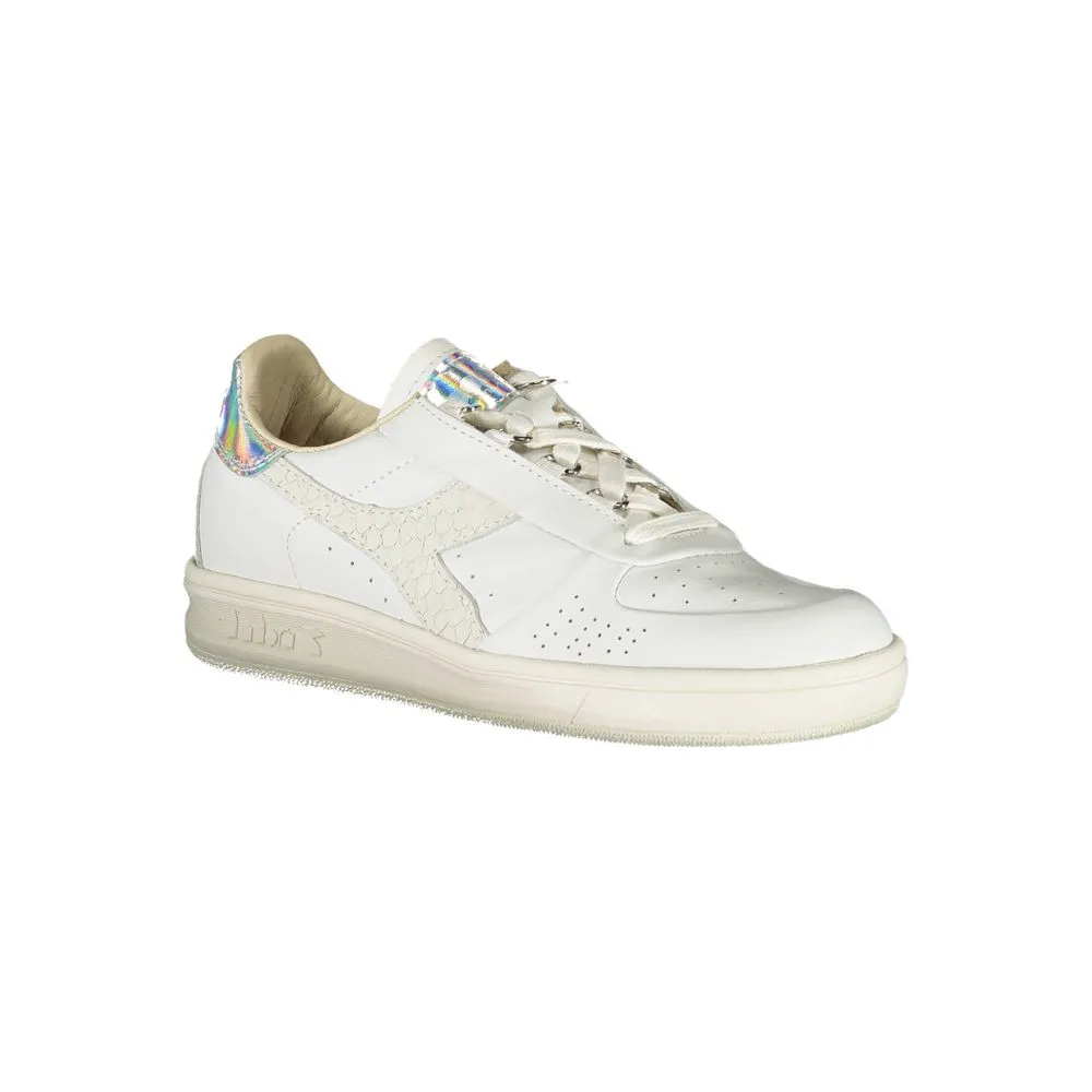 Diadora White Fabric Sneaker Qn Sneakers