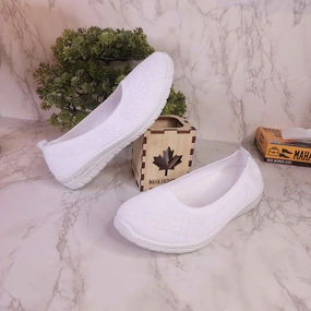 White Women Comfortable Loafers Casual Slip On World Balance Casual Shoes