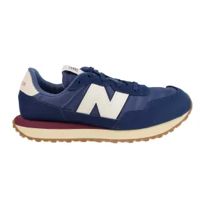 Run Walk Shoes New Balance 237 Big Kids' Shoes Blue-Dark Red-Cream