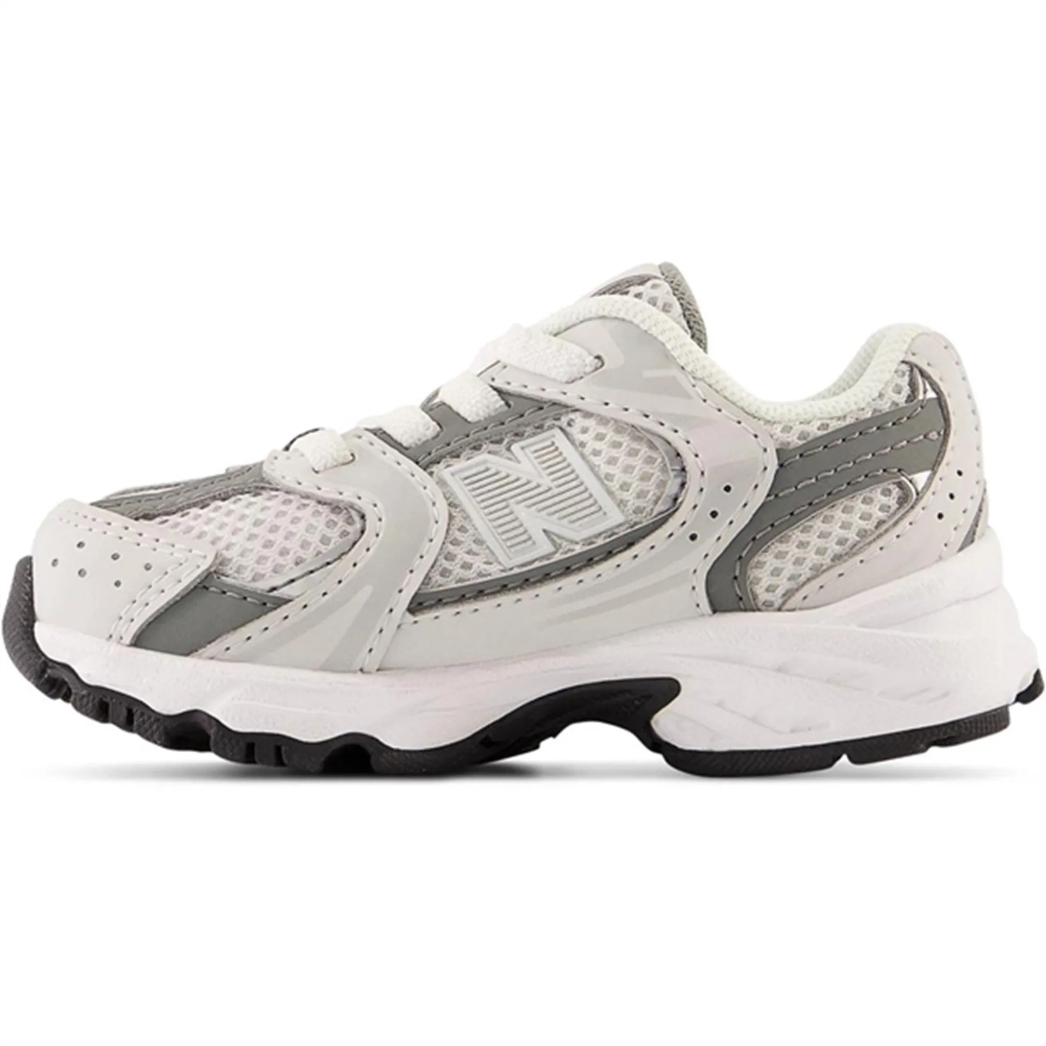 Dressy Sneakers For Work New Balance 530 Kids Bungee Lace Infant Grey Matter
