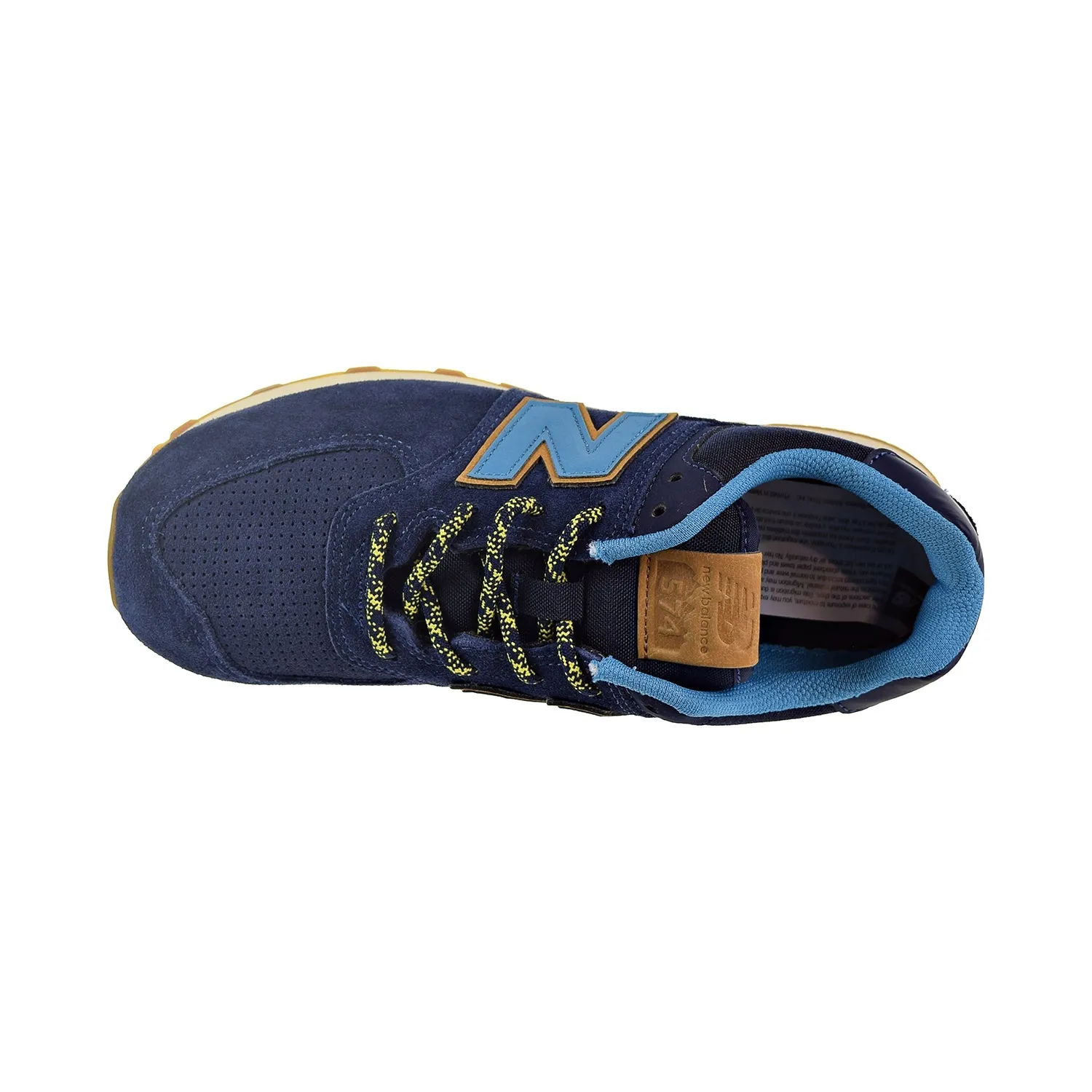 New Balance 574 Suede Big kids' Shoes Pigment/Cadet 4d Running Shoes