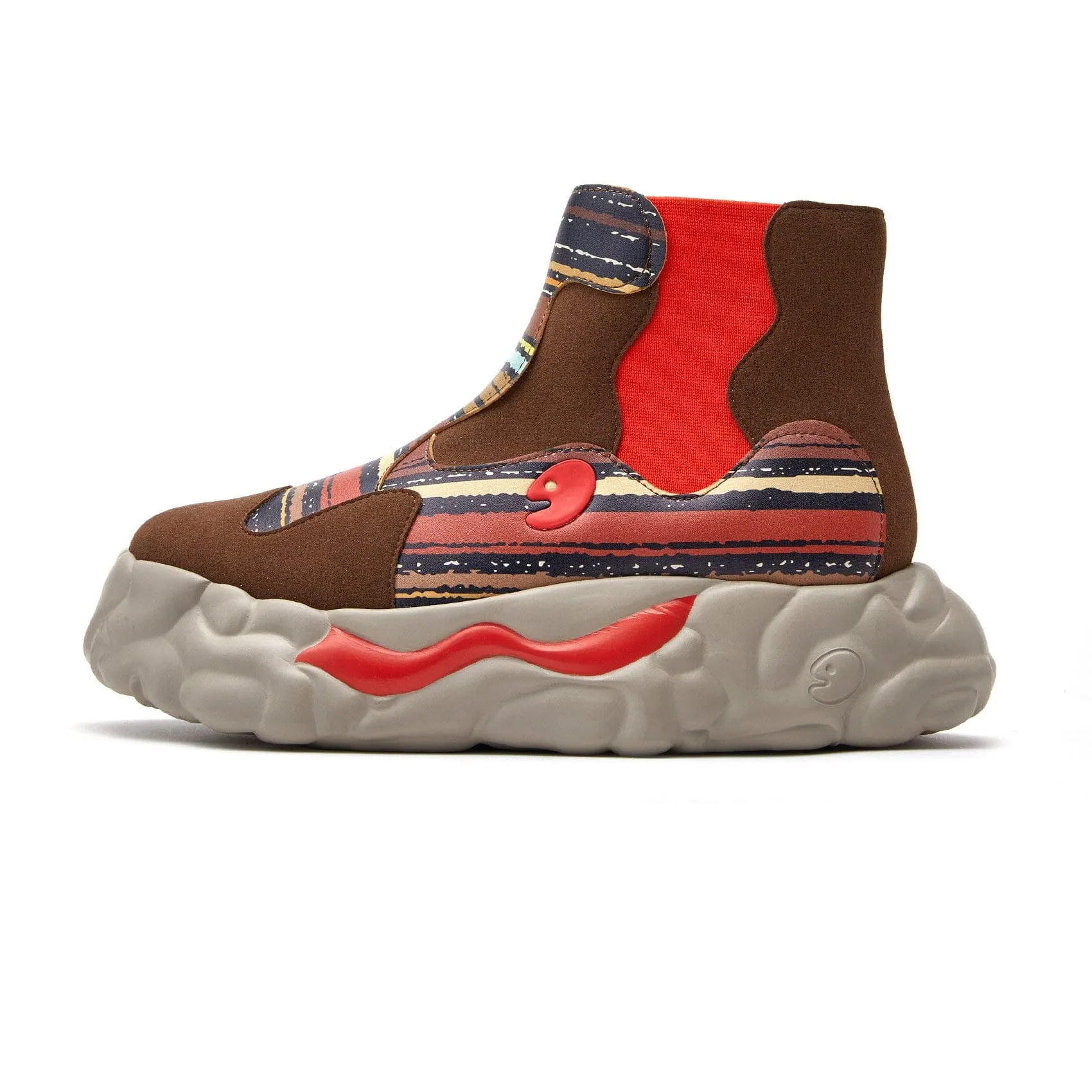 White Slip On Skate Shoes Screen Flicker Sanamolls III Women