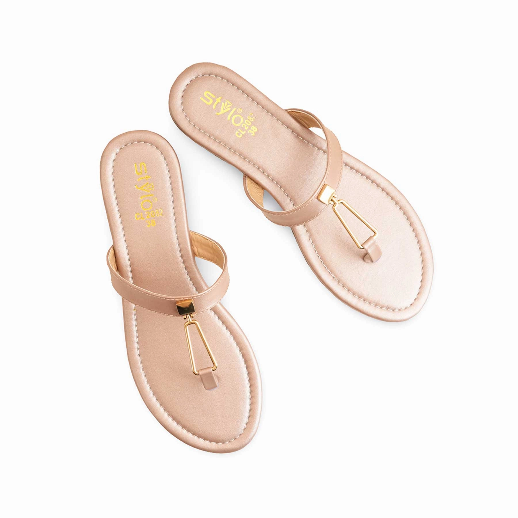Top Business Shoes Peach Casual Women Chappal CL2082